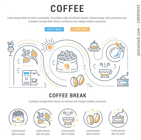 Website Banner and Landing Page Coffee Website Banner and Landing Page Coffee 28095643