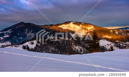 sunrise in winter carpathians sunrise in winter carpathians 28095699