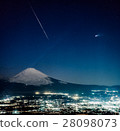 Hale bopp comet and Fuji 28098073
