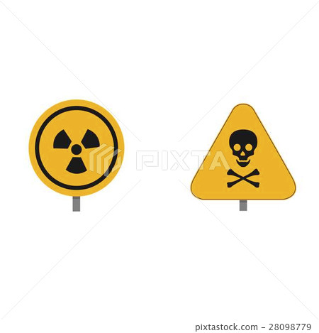 Two nuclear element on a white background Two nuclear element on a white background 28098779