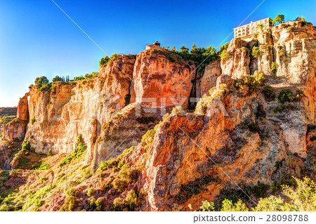 Ronda, Spain, a landscape with the Tajo Gorge Ronda, Spain, a landscape with the Tajo Gorge 28098788