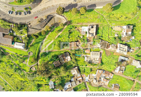 Panecillo Parking Lot Quito Aerial 28099594