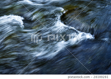White waves on the river White waves on the river 28100281