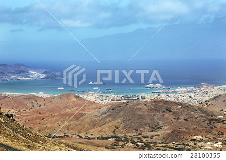 Panoramic view of Mindelo City, Cape Verde 28100355