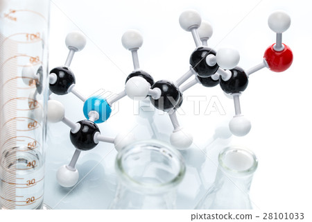 Molecular Structure and measuring bottle Molecular Structure and measuring bottle 28101033
