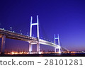 Yokohama Bay Bridge Night view 28101281