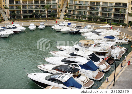 Yachts moored at Portomaso Marina, Malta 28102879
