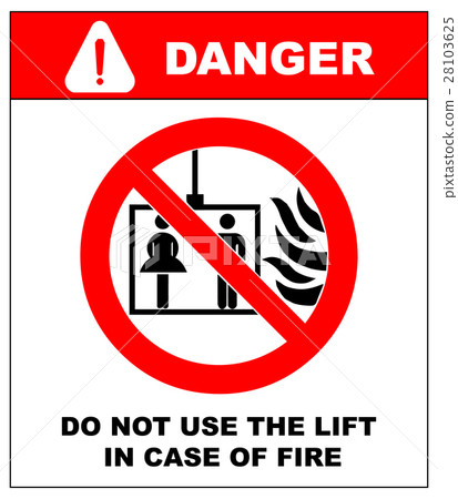 Vector fire emergency icons.  Do not use the lif 28103625