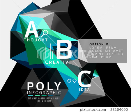 Triangle modern info banner Triangle modern info banner 28104090