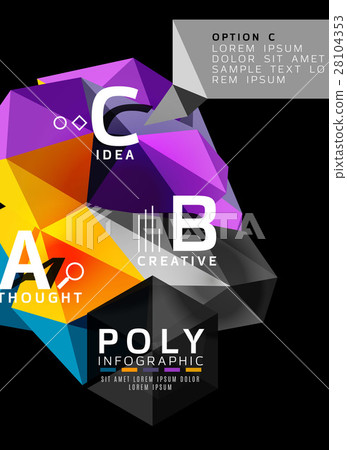 Colorful triangles with A B C options Colorful triangles with A B C options 28104353