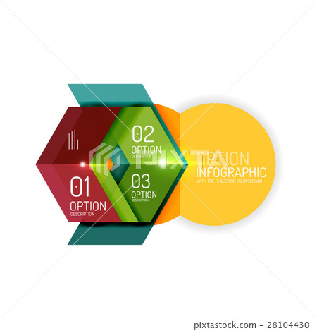 Vector geometric infographic template Vector geometric infographic template 28104430