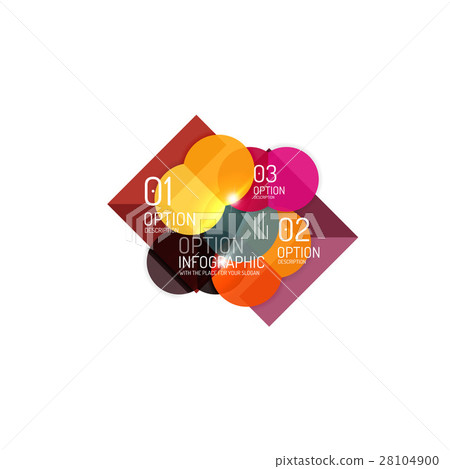 Infographics geometric business template 28104900