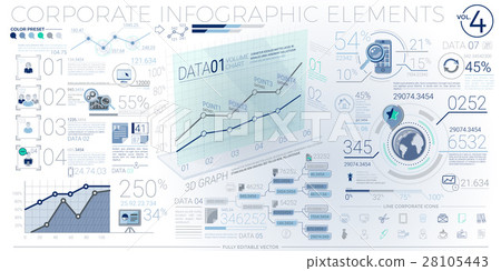 Colorful Corporate Infographic Elements Colorful Corporate Infographic Elements 28105443