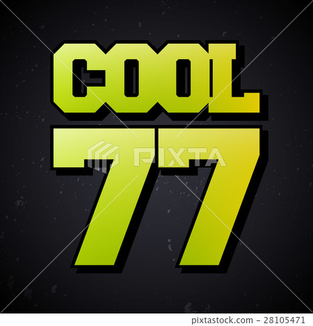 Vintage number stamp Vintage number stamp 28105471