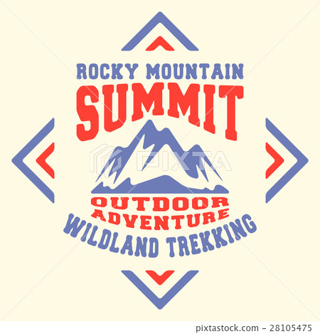 Mountains vintage stamp 28105475