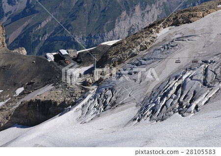 Glacier on top of mount Titlis Glacier on top of mount Titlis 28105583