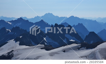 Rugged mountains, view from mount Titlis 28105584