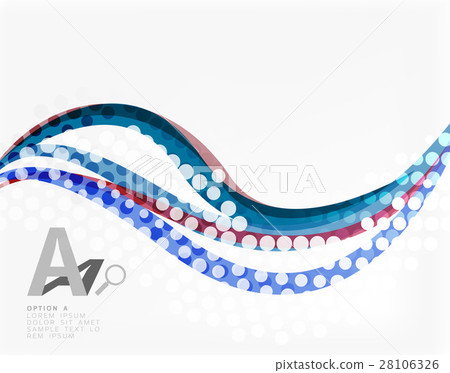 Vector dotted curve waves 28106326