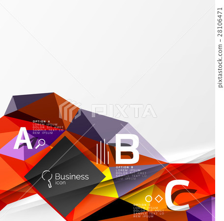 Triangle mosaic vector abstract template Triangle mosaic vector abstract template 28106471