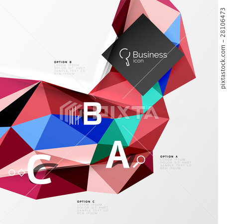Triangle mosaic vector abstract template Triangle mosaic vector abstract template 28106473