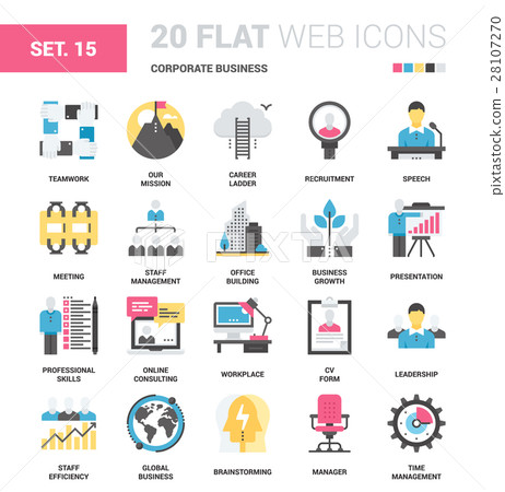 Corporate Business Icons 28107270