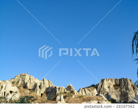 Volcanic cliffs and rock formations at Cappadocia 28107562