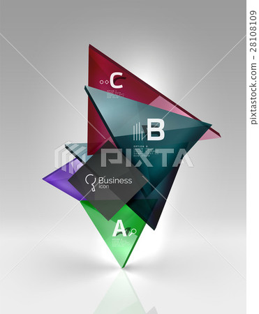 3d triangle modern composition 3d triangle modern composition 28108109