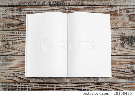 Blank catalog, magazines,book mock up on wood background . Blank catalog, magazines,book mock up on wood background . 28108450