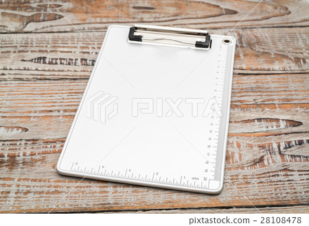 Clip board on wood background . Clip board on wood background . 28108478