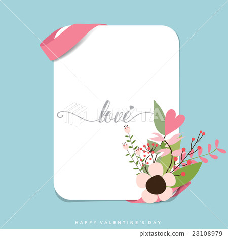 Valentines day background design. Vector illustration 28108979