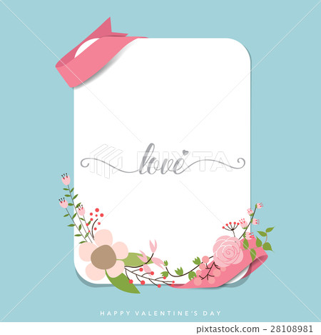 Valentines day background design. Vector illustration 28108981