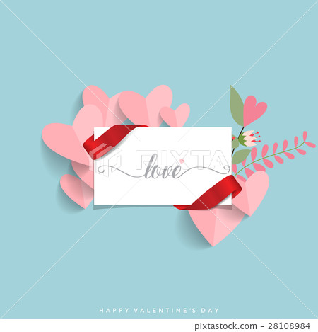 Valentines day background design. Vector illustration 28108984
