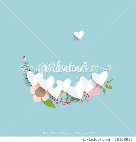 Valentines day background design. Vector illustration 28108985