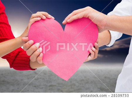 Digital composite of loving couple Digital composite of loving couple 28109733