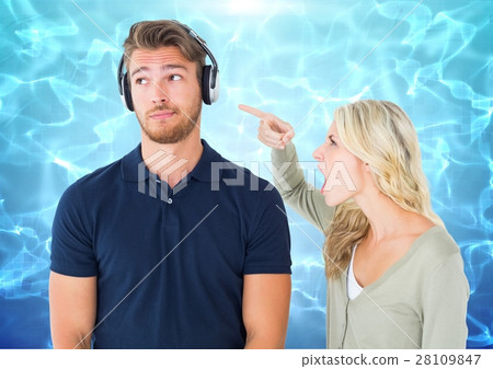 Digital composite of loving couple 28109847