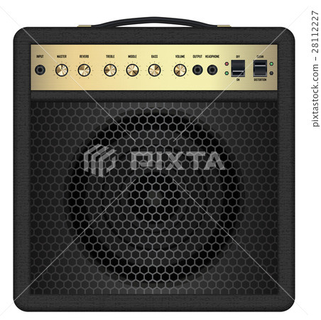 real classic black guitar amplifier vector real classic black guitar amplifier vector 28112227