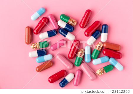 Colorful different medicine capsules Colorful different medicine capsules 28112263