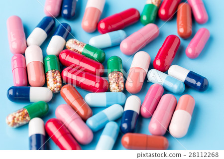 Colorful different medicine capsules Colorful different medicine capsules 28112268