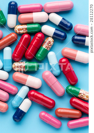 Colorful different medicine capsules Colorful different medicine capsules 28112270