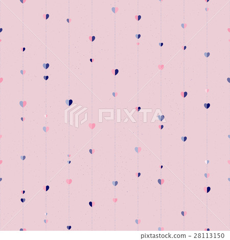 Vector seamless heart pattern on starry texture bg Vector seamless heart pattern on starry texture bg 28113150