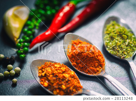 The colorful of spice and herb the main ingredient 28113248