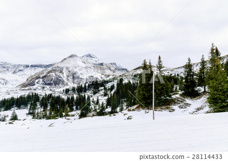 Alps Mountains in winter 28114433