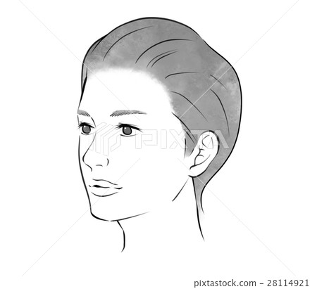 Female face (for monochrome processing) 28114921