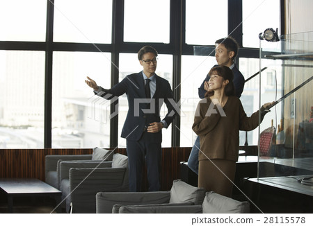 Tower apartment looking couple 28115578