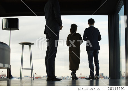 Tower apartment looking couple 28115691