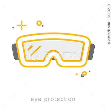 Thin line icons, Eye protection Thin line icons, Eye protection 28116504