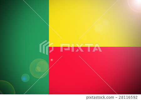 Benin flag, Benin national flag 3D illustration sy 28116592