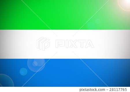Sierra Leone national flag 3D illustration symbol Sierra Leone national flag 3D illustration symbol 28117765