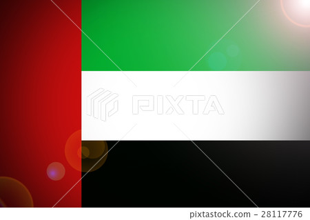 UAE Nation flag  3D illustration symbol 28117776