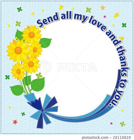 向日葵框架我會給你愛和感激 28118828